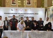 Menpora Dito Saksikan Penandatanganan Perjanjian Kerjasama Antara Kemenpora Dengan Induk Organinsasi Cabang Olahraga