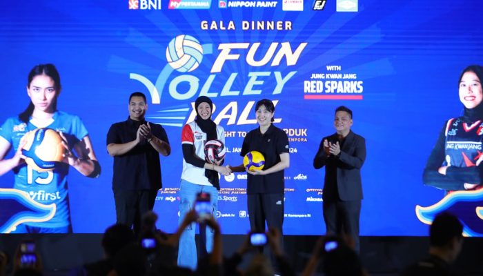 Gala Dinner Fun Volley Ball Putri 2024 Antara Red Sparks dan Tim All Stars Indonesia