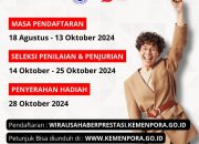 Kemenpora Buka Pendaftaran Apresiasi Wirausaha Muda Pemula 2024, Penghargaan Diberikan di Hari Sumpah Pemuda