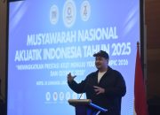 Menpora Dito Buka Musyawarah Nasional PB Akuatik Indonesia 2025
