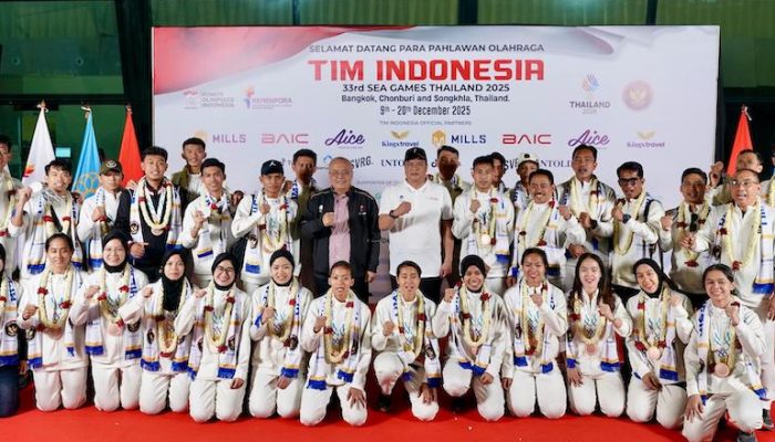 Rombongan Terakhir Kontingen Indonesia SEA Games 2025 Tiba di Tanah Air