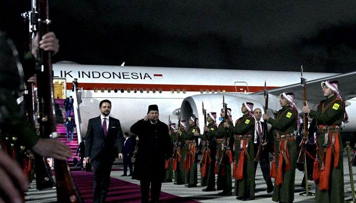 Presiden Prabowo Terima Sambutan Kenegaraan di Istana Basman